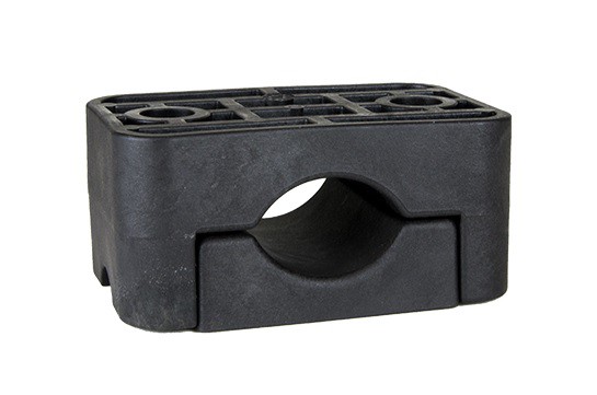 Bride de fixation noir, KOZ-36-52, Polyamide renforcé de fibre de verre, sans vis