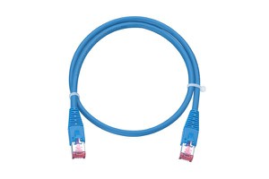 SWIT-VL RJ45 Kat6A S/STP HR hf blau 2.0m inkl. Beschriftungen