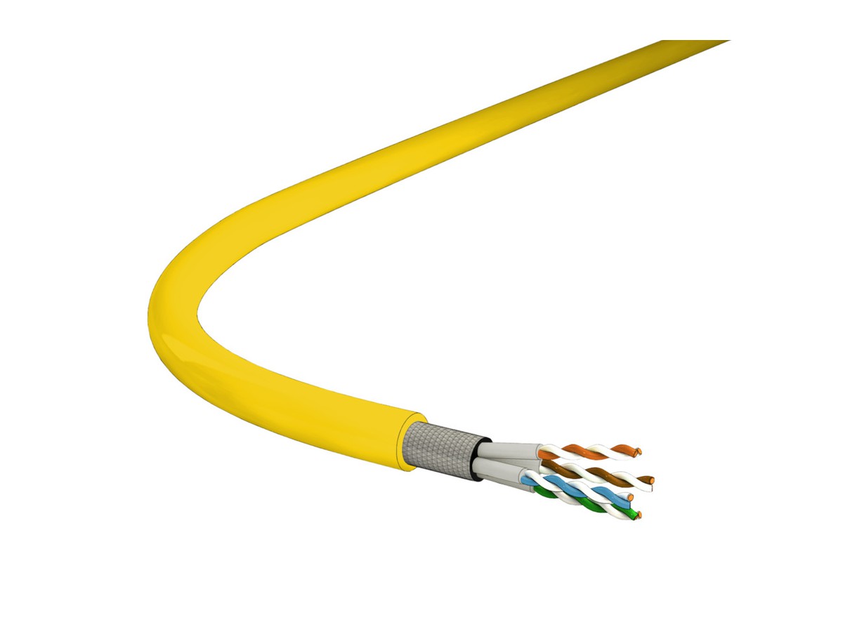 Multinet 722 Kat.7A S/FTP 4x2xAWG22 LSHF jaune Cca NVP79