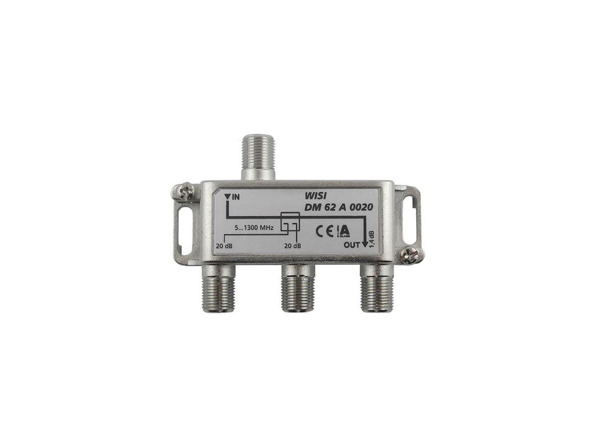 Dérivateur F, DM62A 0020 2 fois 20dB 5-1300MHz