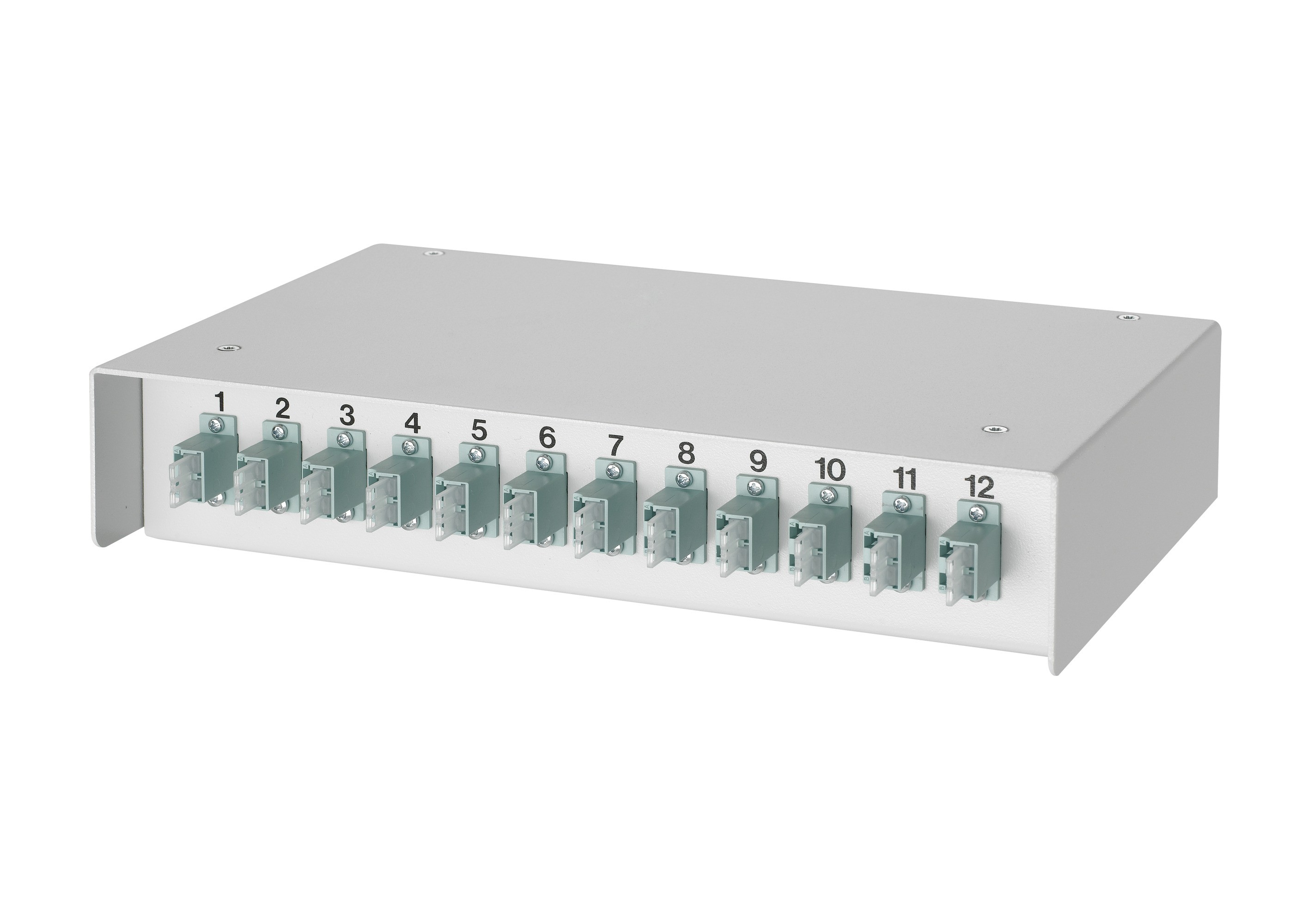 LWL AP Box zu ML 1xLC/Dupl. MST OM3 türkis