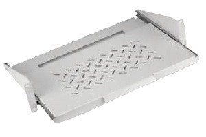 Console coulissante 19“ 2U 250mm 2P 30kg avec FA  RAL7035