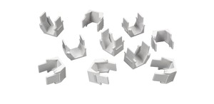 unilan Blindabdeckung für GG45 Keystone weiss