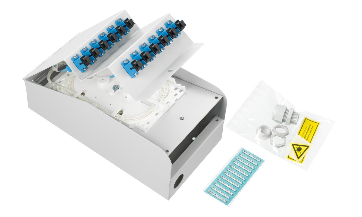 LWL AP Box abgestuft 4xSC 9/125 komp.