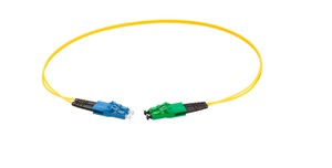 RL Dupl. Fig.8 2x1.4mm 9/125 LC/LC APC jaune 5.0m