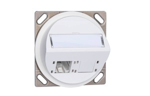 RdM DA-Kanal-Dose, 62, 5, 2 Port, Kat.6A, ws