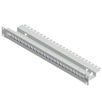 KABLAN 19'' Panel 1HE 24x Keystone grau (leer)