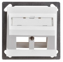 LAN BK60 Prise de sortie inclinée 2x Keystone EDIZIOdue 20 blc