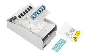 LWL AP Box abgestuft 2xLC Dupl. 9/125 komp.