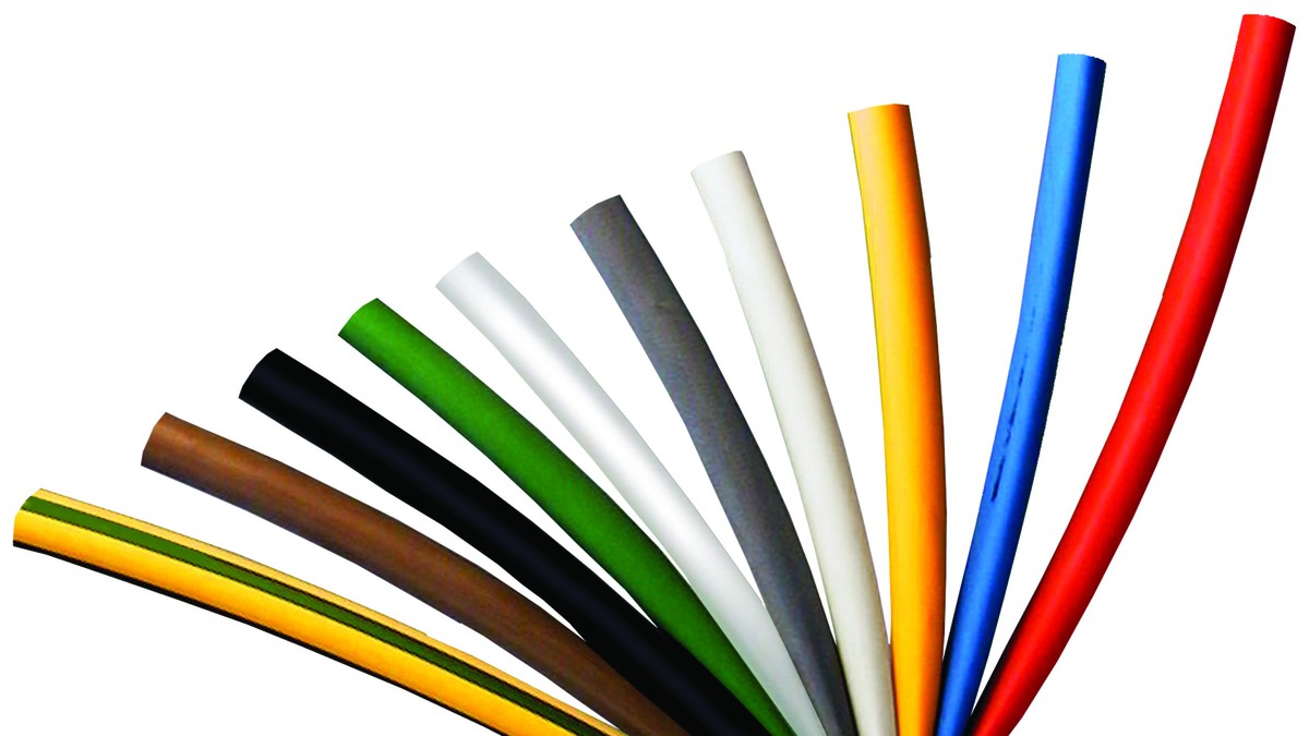 CP Tube thermorétractable à paroi mince SR1F 12.7-6.4 bleu clair, 1000 mm