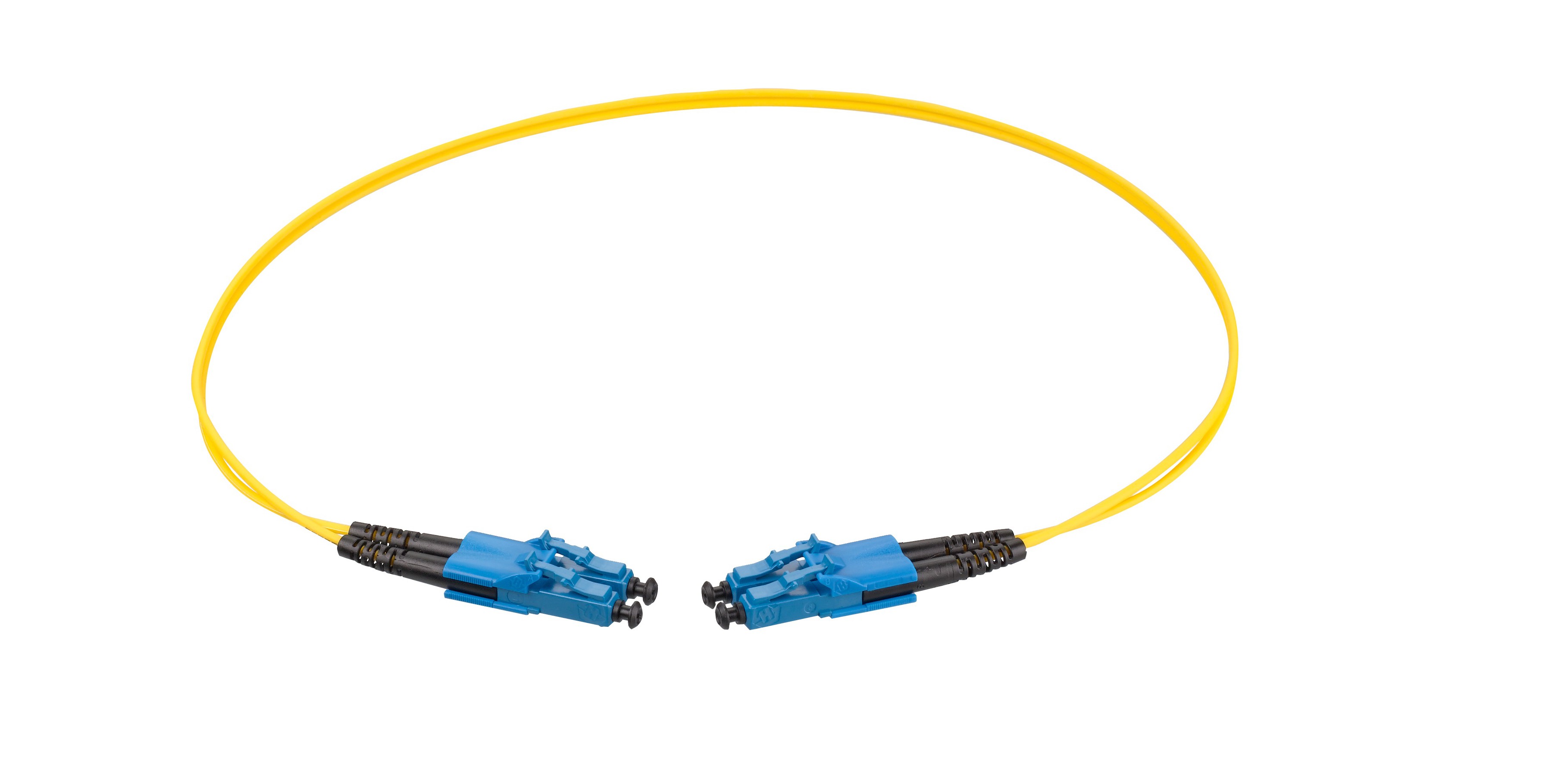 RL Dupl. Fig.8 2x1.4mm 9/125 LC/LC jaune 20.0m