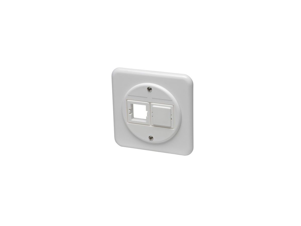 Boîte ENC Basico 2xRJ45 blanc