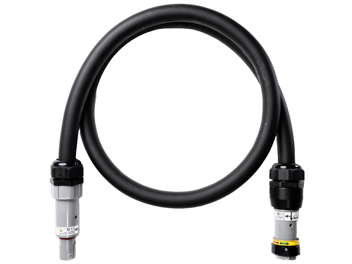 Rallonge aluminium Gdv noir 1x240 conf. fiche/prise Powersafe 50m
