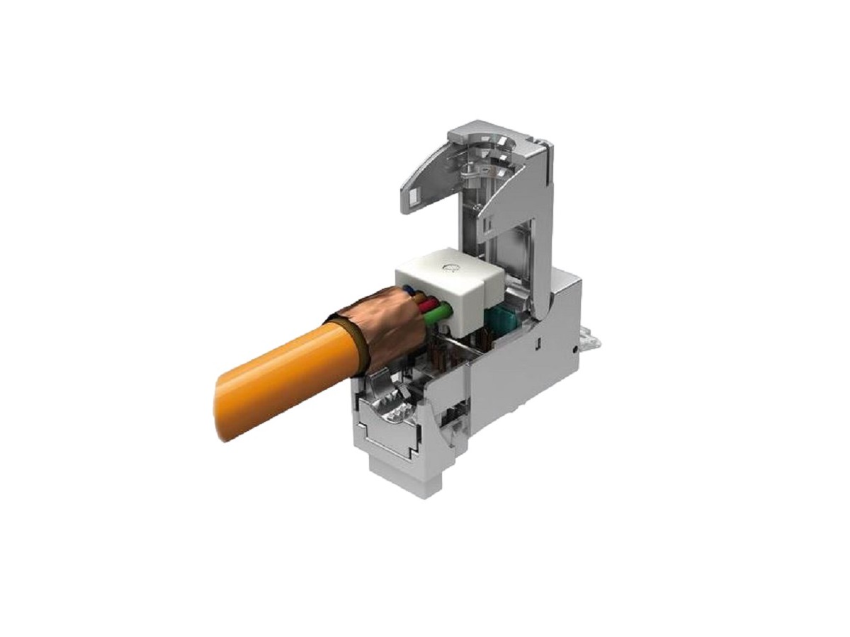 KABLAN RJ45 Jack Cat. 6A Keystone blindé AWG 22-24 ISO/IEC 4PPoE