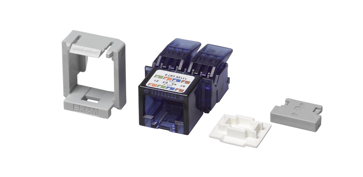 R&M Module de racc. FN Cat.6 1xRJ45/u Snap-In