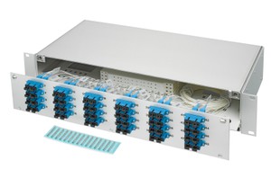 LWL 19" KEV 2HE ausz. 18xSC/Dupl. 9/125 komp.