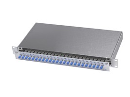 LWL 19" KEV 1HE ausz. 16xST OM3 komp.