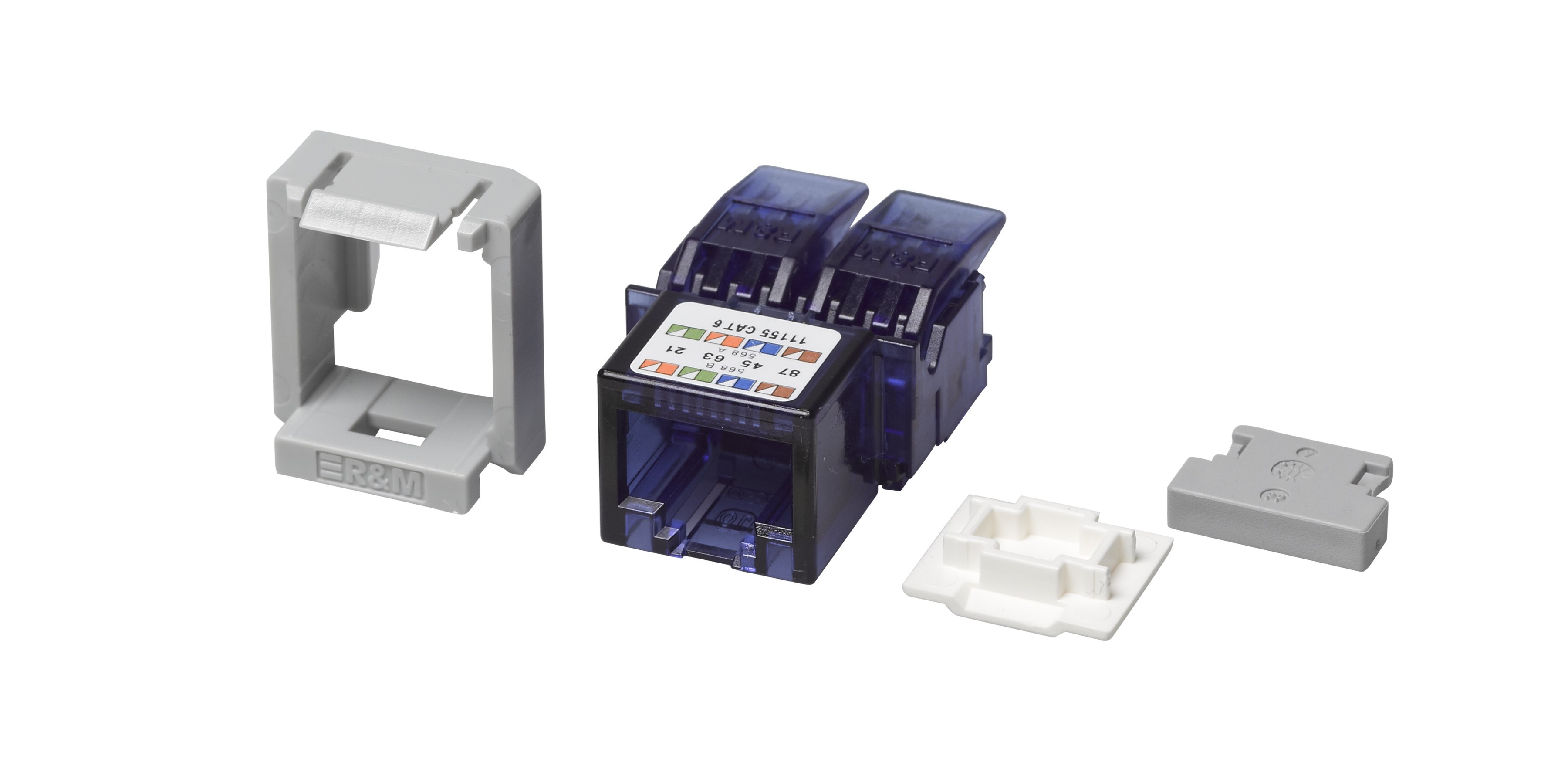 R&M Module de racc. FN Cat.6 1xRJ45/u Snap-In
