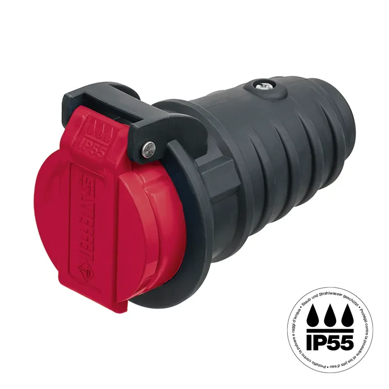 Kupplung T25 IP55 anthrazitgrau/rot