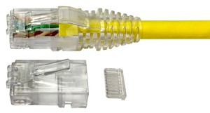 Modular Plug, (Stecker) Category 6A/6, Unshielded, Cond Insulation OD - 0.99mm, 100 pcs