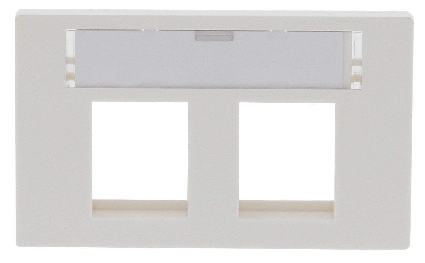 Prise FLF pour 2x Keystone 20mm, blanche