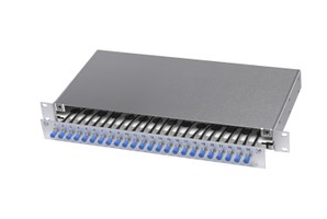 LWL 19" KEV 1HE ausz. 2xST 9/125 kompl.