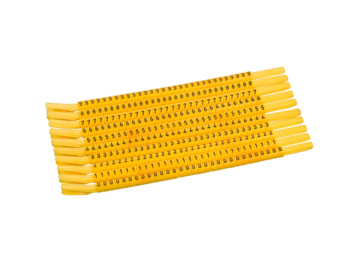 Schnapptüllen-Set (0-9) gelb 5mm OMDF NGR