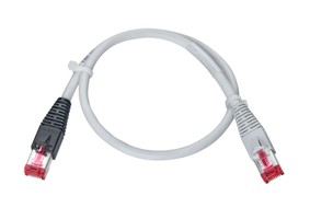 AK-fn VBS Typ 17+ Kat.6 hf gr/gr/sz 9.0m  Kabel: freenet grau / Stecker Hirose TM-21 Seite 1: grau Schirm offen Seite 2: schwarz Schirm geschlossen