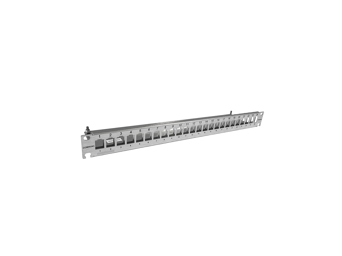 Corning  Patchpanel 24 Port 1HE leer ALU blank KS-Serie