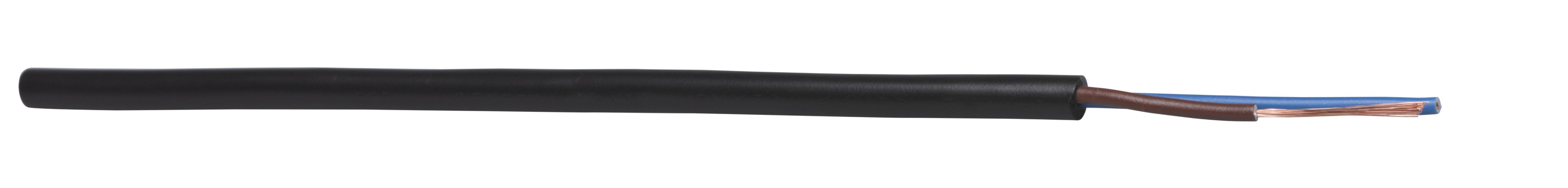 Câble Td 2x0.75 LN PVC noir Eca