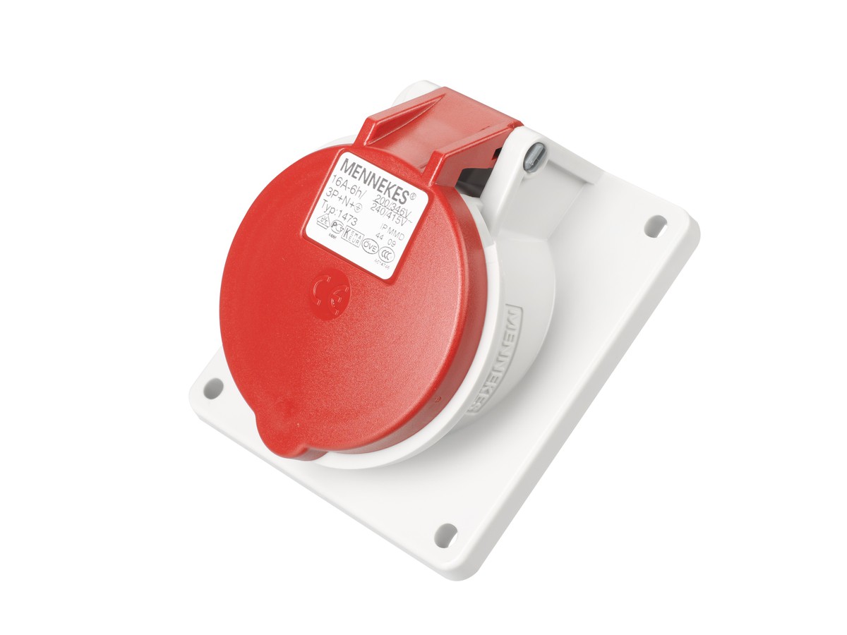 CEE EB Steckdose 32A 5P 400V 20° rot