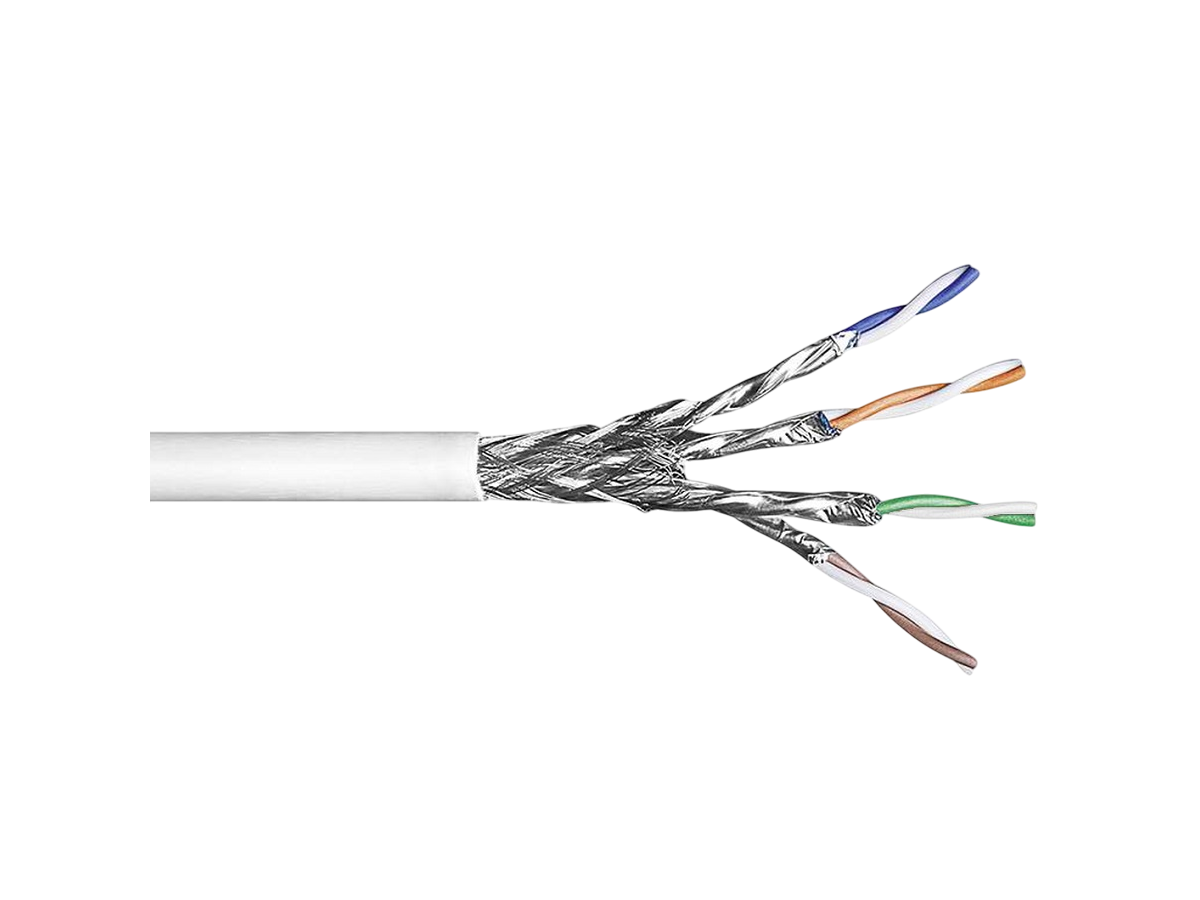 Netconnect Kabel Kat.7A S/FTP 4x2xAWG22 weiss B2ca