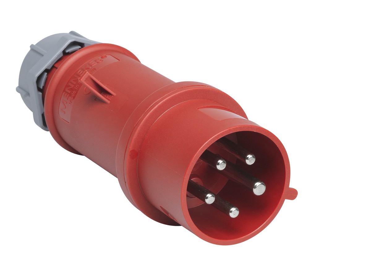 CEE Stecker 32A 5P 400V PowerTOP Xtra vernickelte Kontakte