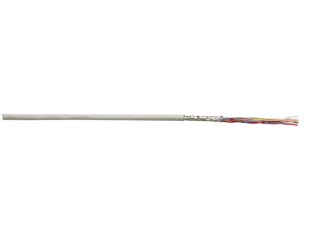 Câble de comm. LIYCY-TP 10x2x0.14 DIN PVC gris