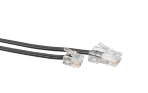 AK flach RJ11/RJ45 CH 4P sw 3.0m