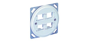 R&M Boîtier à canal FN 62.5mm 4 port vide blc