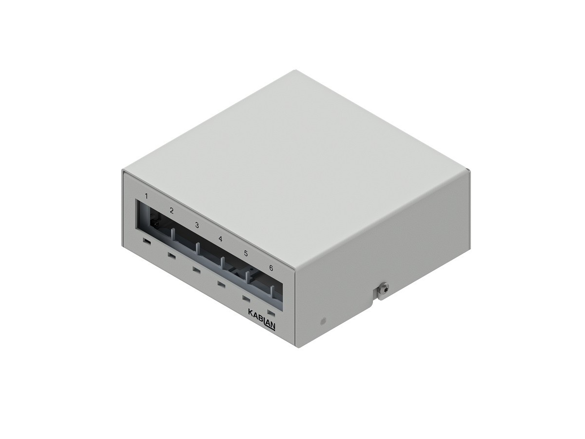 KABLAN AP Box 6x Keystone métal gris