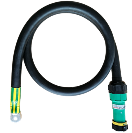 Alu Verlängerungskabel Gdv Schwarz 1x240 konf. Kabelschuh/Kupplung Powersafe 10m