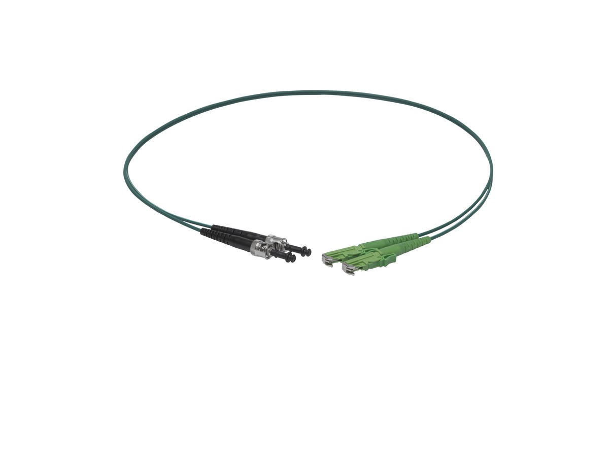 VL Dupl. Fig.8 9/125 ST/E2000APC gn 3.0m