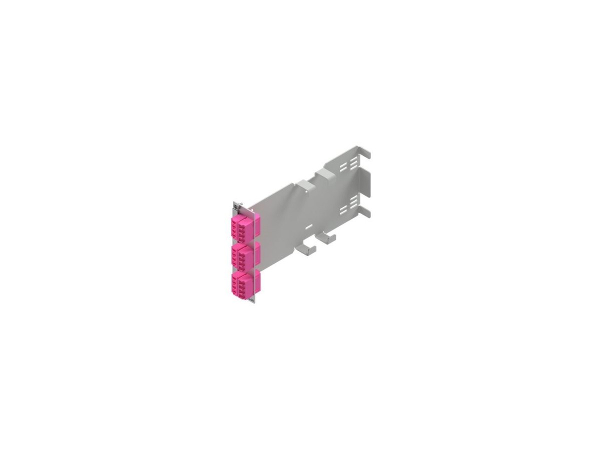 Trunk-Einschubmodul Baugruppenträger 6xLCDX/SC/E2000 3HE 7TE ohne Kupplungen