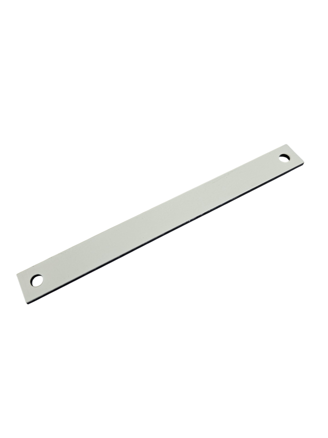 Schild weiss/schwarz 100x10mm ungraviert