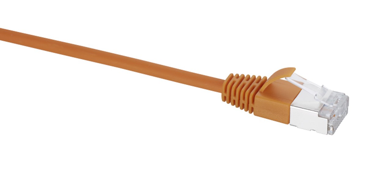 Slim Patchkabel Kat.6a orange 0.5m