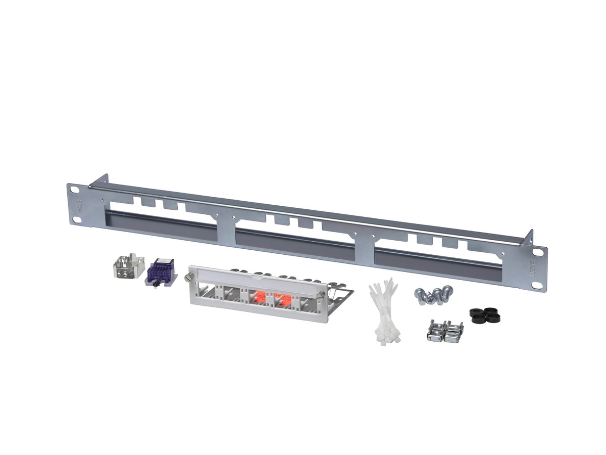 R&M Panneau de distr. FN 1U 15x RJ45/s Cat.6 compl.