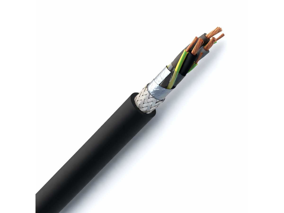 Motorflex 3-Plus 3x150+3x25 LPE sh noir Cca
