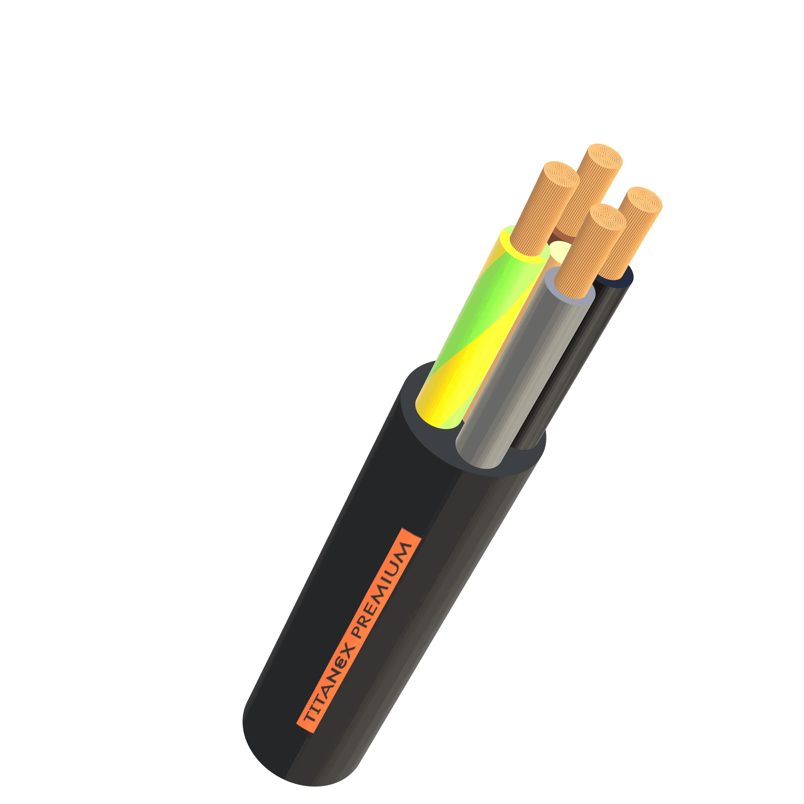 Titanex Premium 4x1.5 3LPE hf schwarz (H07RN-F) Eca