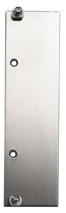 Obturateur aluminium 3U, 7TE pour bac à cartes